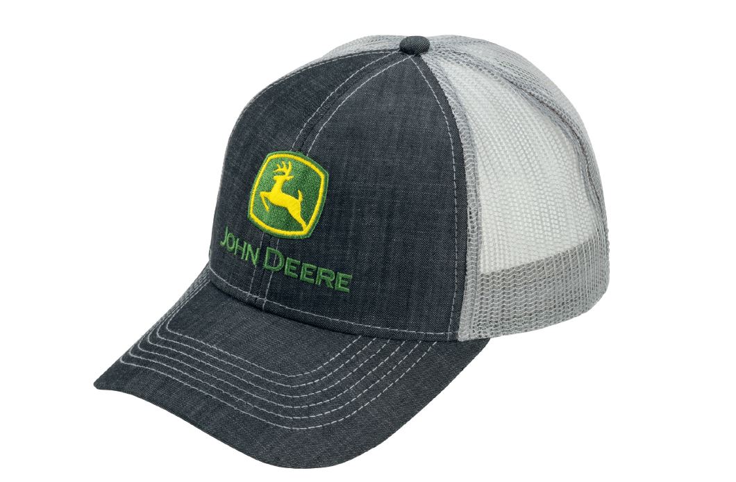 Gorra infantil John Deere Gris